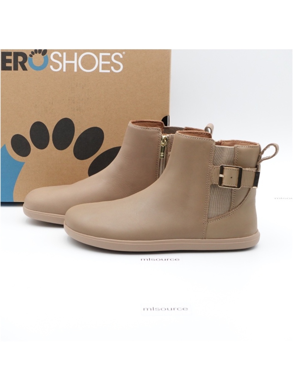 NEW Size 8.5 Women's Xero x anya Tari II Leather Side Zip Barefoot Chelsea Boots